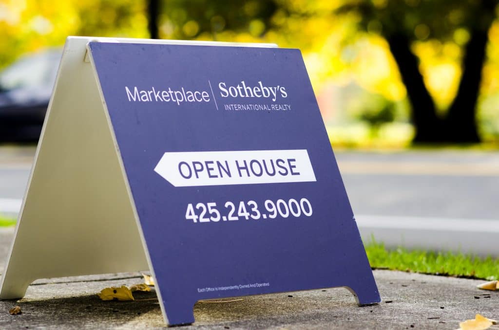 open house, sign, aboard