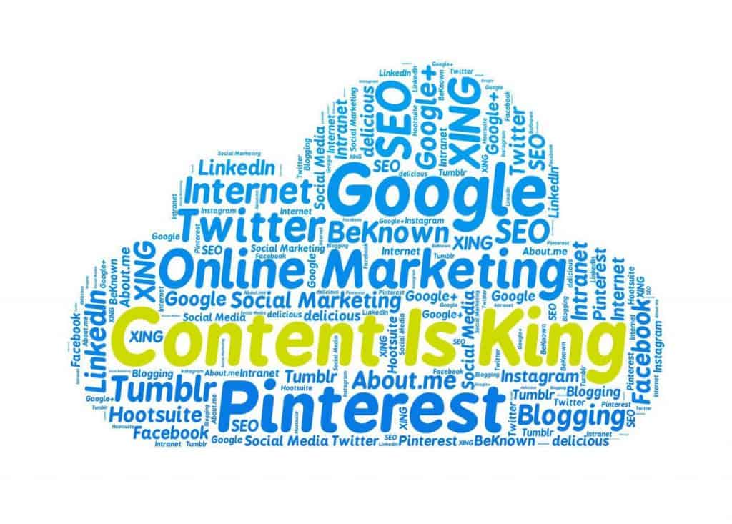 content is king, online marketing, google