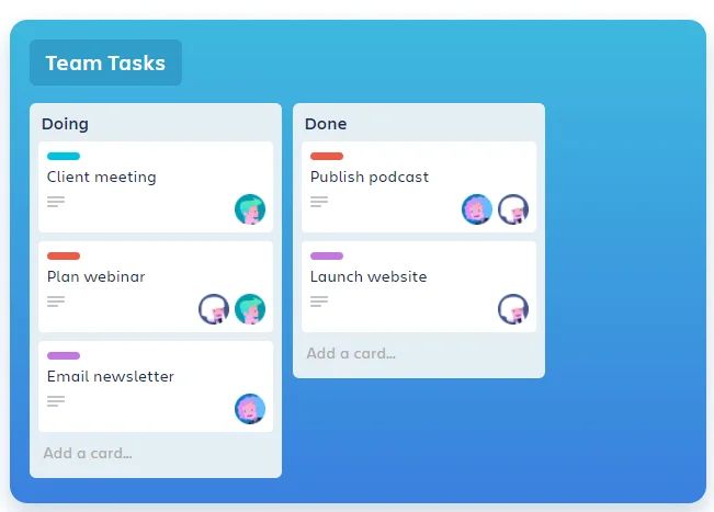 trello dashboard