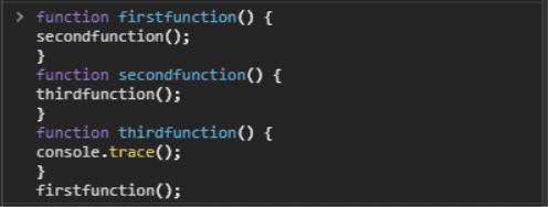 console trace method