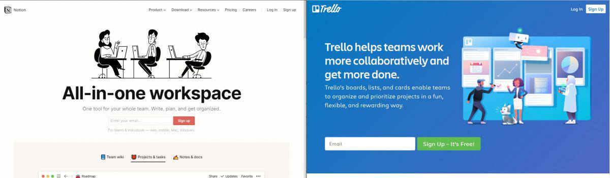 notion et trello