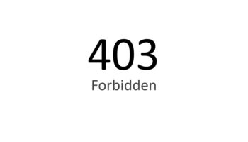 403 error “Forbidden”