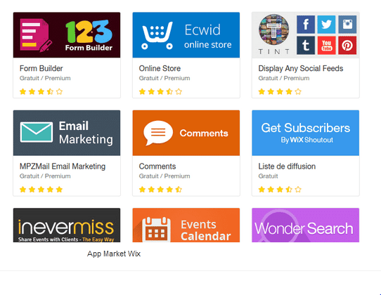 app market wix