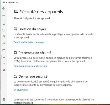 securite windows