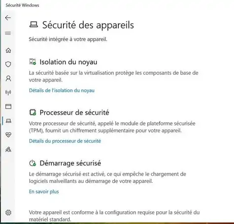 securite windows