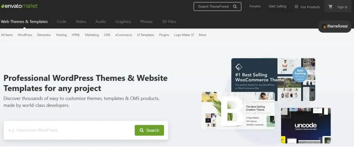 themeforest by envato