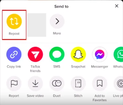 How to repost on TikTok?