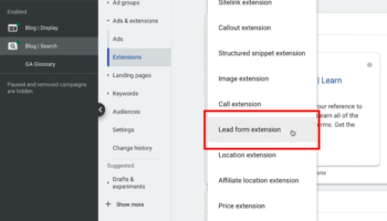 Google Lead Form Extension: all you need to know