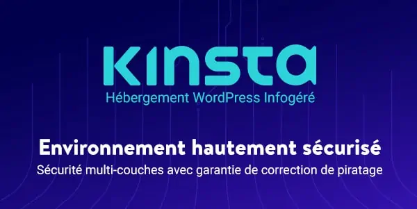 kinsta securite hebergeur