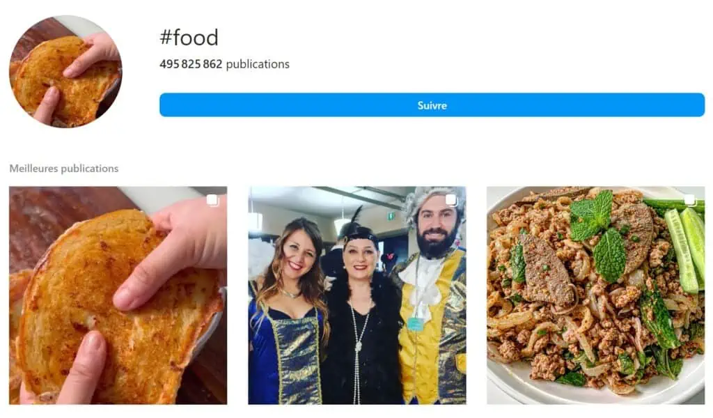 instagram food hashtag