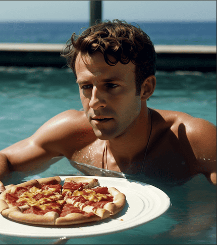 emmanuel macron mange pizza