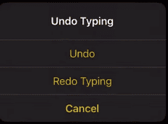 undo screen