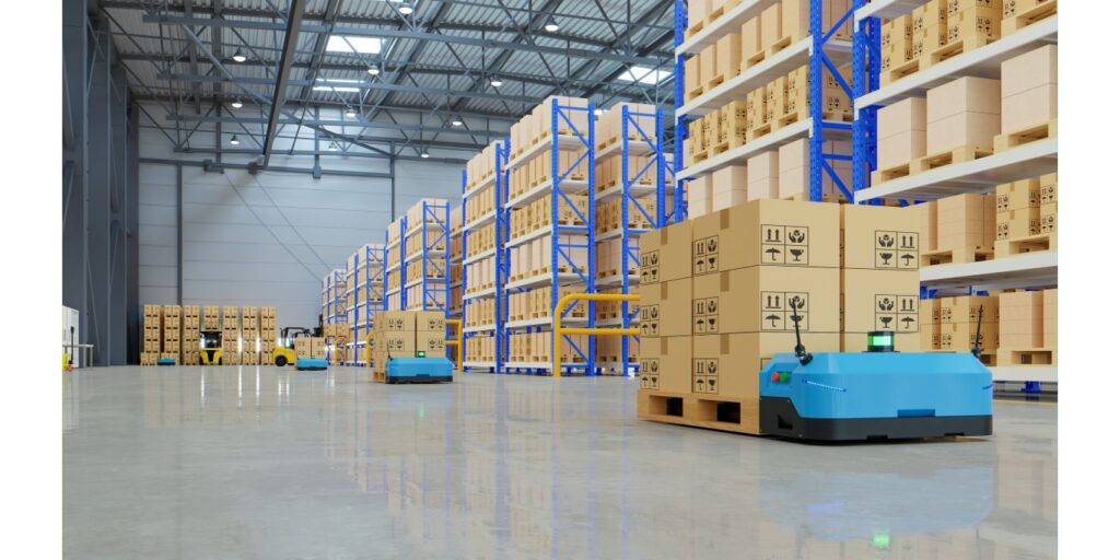 rack moving robot warehouse medium