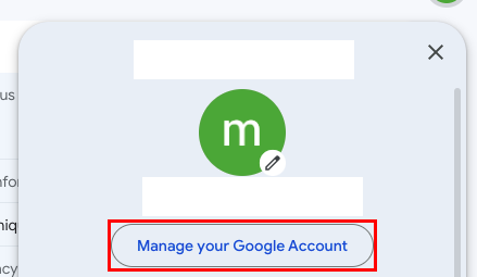 manage account gmail