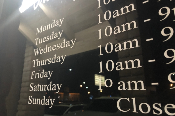store opening hours