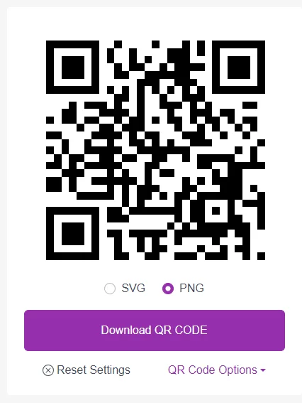 a QR code generation