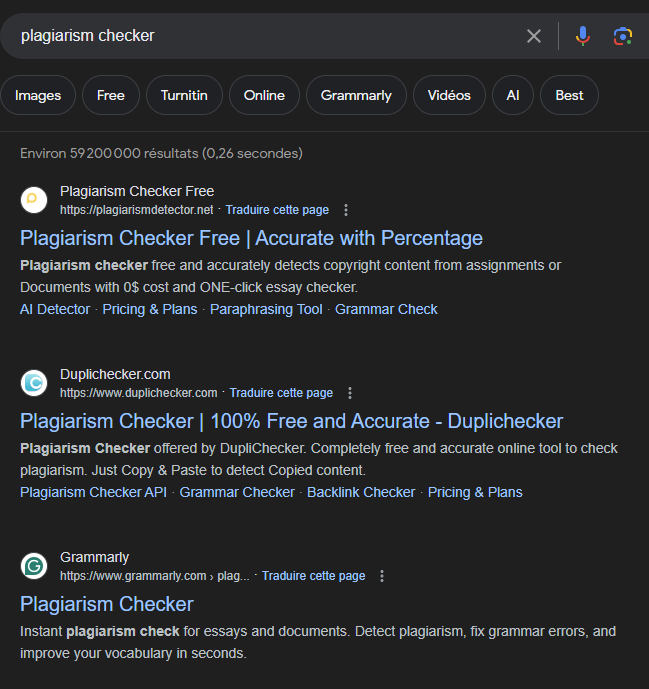 plagiarism checker