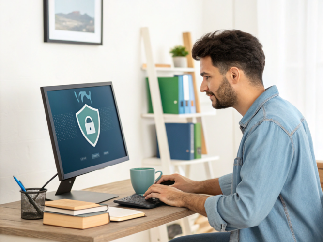 a guy on internet through a vpn